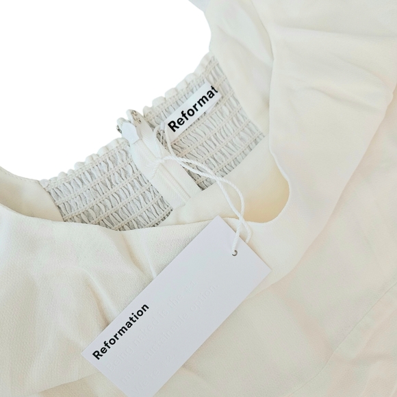 Reformation Besse Dress Ivory - Picture 5 of 9